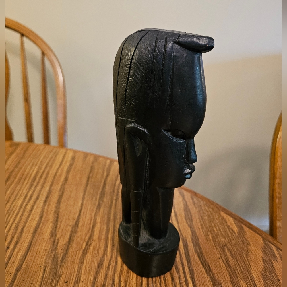 Black Wooden Sculpture